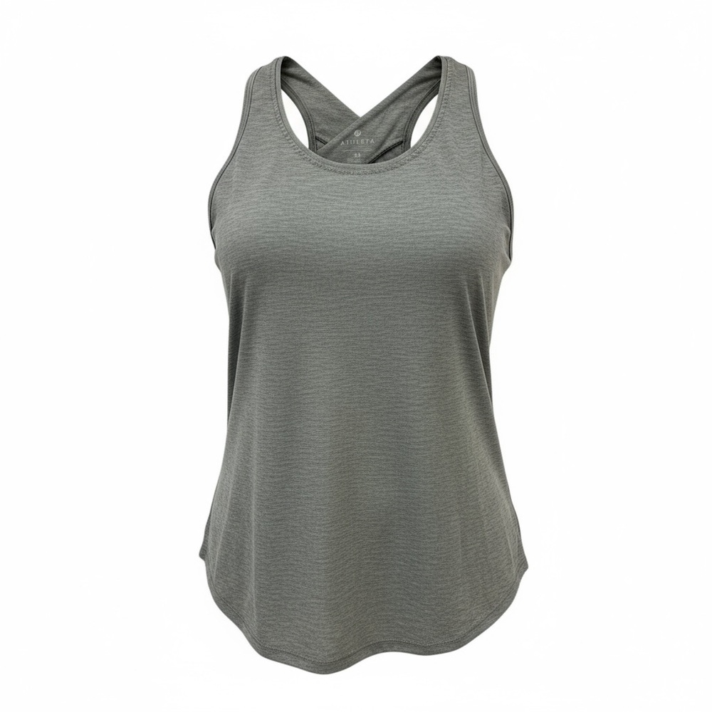 Athleta Women’s Heather Gray/Olive Tank Top
Size XS